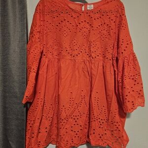 Red Dress Top XL